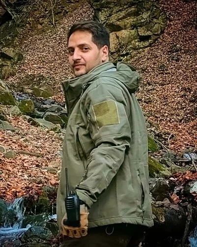 Edward, who leads the tours, in a Tavush forest